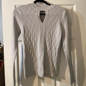 WHBM large silver top White House black market